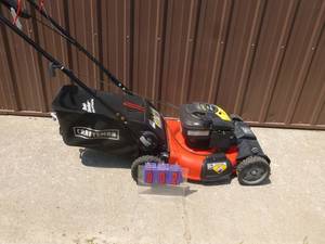 Craftsman personal pace lawn mower with bagger. Tested & works. Very nice condition. As shown.