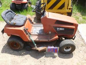Toro 11-32 mower for parts or repair. Untested. As shown.