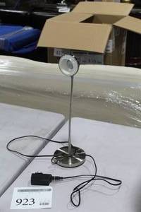 lot 923 image: Chrome Metal Table Lamp