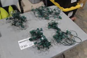 lot 946 image: Lot of (4) Caf Glass Light Strings