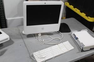 lot 799 image: Apple iMac 17 2GHz1GB160GBSDBTAP  with Computer, Monitor, Wired Keyboard and Mouse