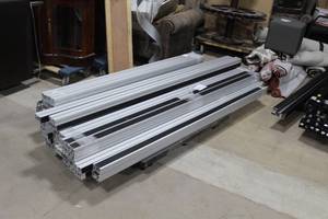 lot 888 image: Lot of AGAM Aluminum Modular Exhibit Displays (on cart)