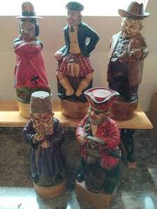 Collection of Vintage Albertas Decanters