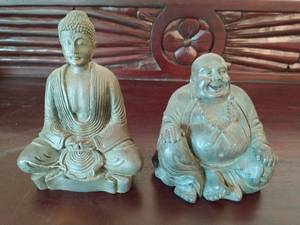 Two Religious Icon Figurines