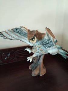Owl Ceramic Statue