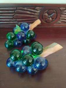 Two Vintage Lucite Grape Cluster