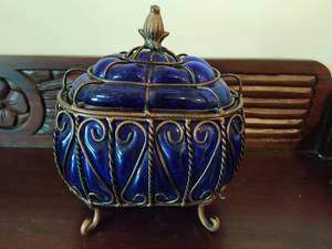 Cobalt Blue Lidded Dish