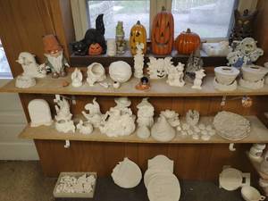 Collection Of Halloween Themed Pottery