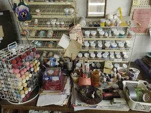 Collection Of Paint and Art Supplies
