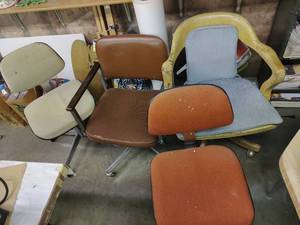 Four Rolling Chairs