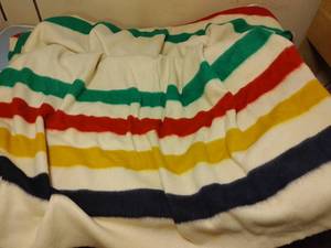 Hudsons Bay Striped blanket