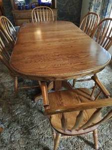 Dining room table and chairs