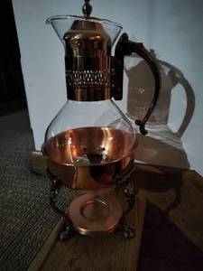 Copper or brass coffee pot
