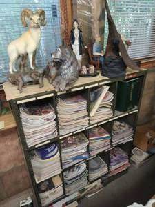 Metal Shelf with Contents