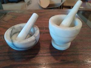 Two Mortar and Pestles
