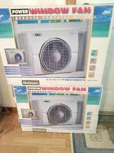 Two Holmes Power Window Fans