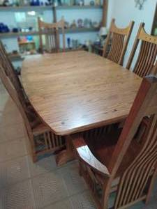 Oak Dining Table and Chairs