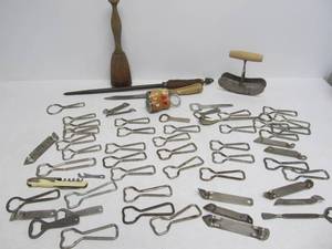 lot 73 image: Great Lot of Antique Beer etc Advertising Bottle Openers