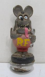 lot 125 image: Large RATFINK Hot RodRat Rod Hood Ornament