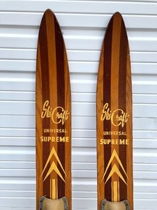 lot 313 image: Pair of Vintage 1960s Ski Craft Universal Supreme Water Skis