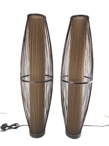 lot 269 image: Pair of Large Contemporary Chinese Style Floor Lamps