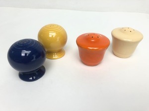 lot 47 image: 2 Sets of FIESTA Ware Salt & Pepper Shakers