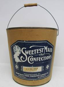 lot 169 image: Large Antique 1910s-20s General Store Confectionary Bucket