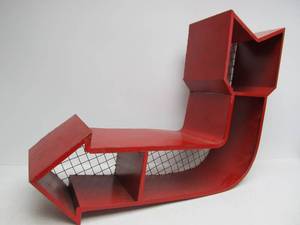 lot 170 image: Large Metal Vintage Style Curved Arrow Sign