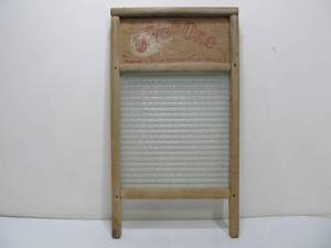 lot 178 image: Antique Primitive GLASSCRYSTAL Washboard 