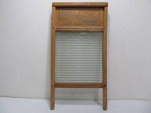 lot 179 image: Antique Primitive GLASSCRYSTAL Washboard