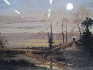 lot 42 image: BW Leader Landscape Birmingham Art Gallery Framed Lithograph