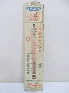 lot 225 image: Vintage Northwestern Refining Company Gas & Oil Advertising Thermometer