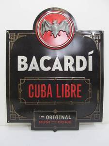 lot 350 image: Metal Bacardi Rum & Daytona Speedway Metal Signs