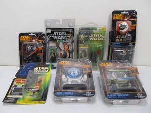 lot 324 image: Lot of New In Package Star Wars Toys Action Figures etc
