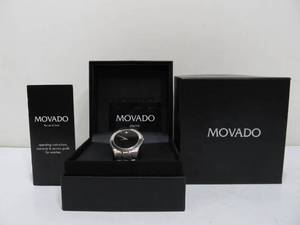 lot 328 image: Genuine Swiss Made MOVADO Mens Watch wBox & Papers