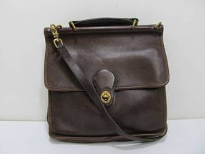 lot 329 image: Vintage COACH Brown Leather Purse