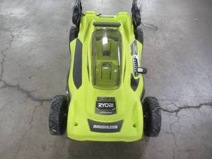 Ryobi 20 in. 40-Volt Brushless Lithium-Ion Cordless Battery Walk Behind Push Lawn Mower RY401011BTLVNM