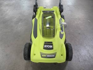 Ryobi 20 in. 40-Volt Brushless Lithium-Ion Cordless Battery Walk Behind Push Lawn Mower RY401011BTLVNM