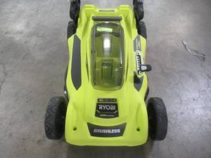 Ryobi 20 in. 40-Volt Brushless Lithium-Ion Cordless Battery Walk Behind Push Lawn Mower RY401011BTLVNM