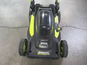 Ryobi 20 in. 40-Volt 6.0 Ah Lithium-Ion Battery Brushless Cordless Walk Behind Self-Propelled Lawn Mower RY401120-Y