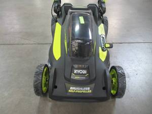 Ryobi 20 in. 40-Volt 6.0 Ah Lithium-Ion Battery Brushless Cordless Walk Behind Self-Propelled Lawn Mower RY401120-Y