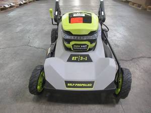 Ryobi 21 in. 40-Volt HP Lithium-Ion Brushless Cordless Walk Behind Push Lawn Mower RY401200