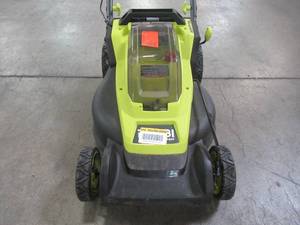 Ryobi 16 in. ONE HP 18V Lithium-Ion Cordless Battery Walk Behind Push Lawn Mower P1190VNM