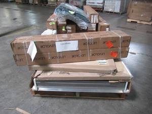 WHOLESALE MIXED PALLET OF FRONT DOOR, HARDWOOD BLINDS AND HOME DECOR