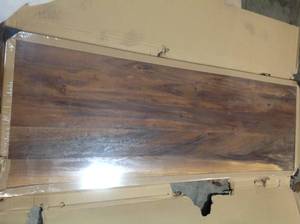 Acacia 6 ft. L x 25 in. D x 1.5 in. T Butcher Block Countertop in Mineral Oil Stain with Live Edge by HARDWOOD REFLECTIONS(see all pictures)