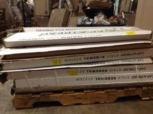 Mixed pallet of Cap A Tread stair tread (16 box count) see all pictures
