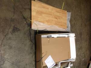 52 in. Adjustable Height Work Table with 2-Drawers in White by Husky review pictures