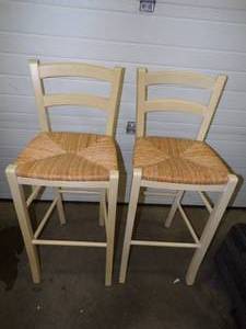 lot 14 image: Pair of Bar Chairs