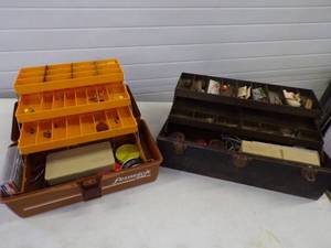 lot 13 image: Pair of Tackle Boxes and Tackle