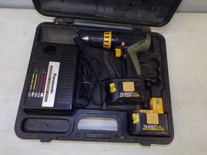 lot 70 image: Panasonic Cordless Drill with Charger, Case and Batteries